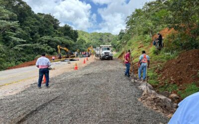 MTI efectúa trabajos para rehabilitar tramo afectado en carretera Naciones Unidas-Bluefields