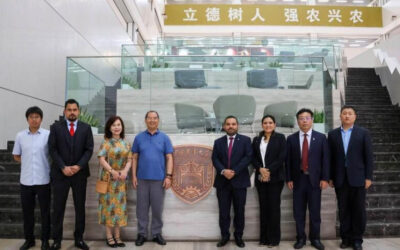Misión Diplomática de Nicaragua visita Universidad de Agricultura de China para impulsar cooperación científica y tecnológica