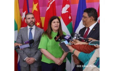 Recibimos a la delegación del Estado de Palestina para festejar el 46 aniversario del triunfo de la Revolución Popular Sandinista