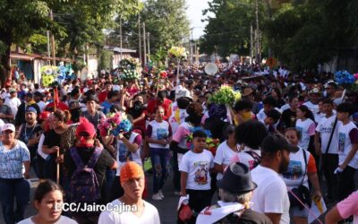 ¡Managua ya está de fiesta! Devotos y promesantes participan en tradicional Roza del Camino