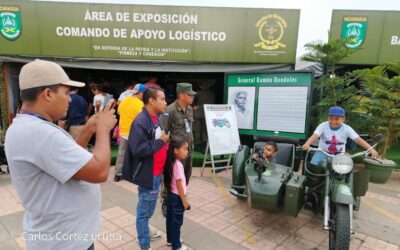 Niños y adultos de distintos departamentos acuden a la Exposición Estática del Ejército de Nicaragua