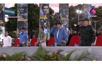 Desfile Pueblo-Ejército en saludo al 46 aniversario de fundación del Ejército de Nicaragua