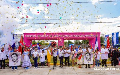 Juventud Heroica entrega el Hospital Dr. Óscar Danilo Rosales a familias nicaragüenses