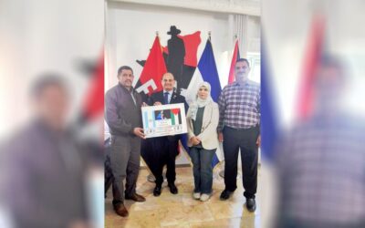 Delegación de trabajadores palestinos visita Embajada de Nicaragua
