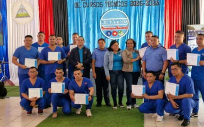 INATEC certifica a más de 100 internos en Tipitapa en distintos cursos técnicos