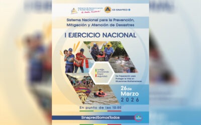 INAPRED coordina Plan Especial para el Primer Ejercicio Nacional del 2026