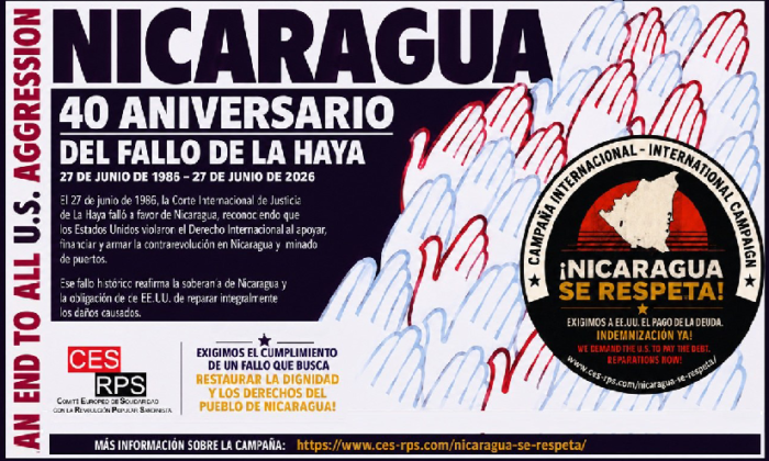 Nicaragua contra Estados Unidos: 40 años de una sentencia histórica que sigue esperando justicia