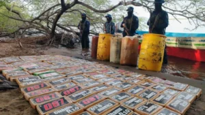 Golpe al narcotráfico: incautan 132 tacos de cocaína en el Golfo de Fonseca