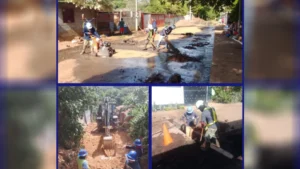 Avanzan obras de agua y saneamiento en el Distrito III de Managua