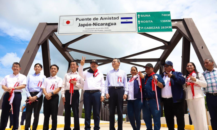 Puente Amistad Japón-Nicaragua fortalece la conectividad en el Caribe Norte