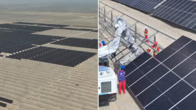 El proyecto en China que usa robots para generar energía