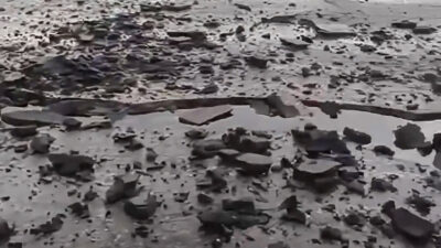 Rayo provoca gran grieta en aeropuerto del sureste de Venezuela