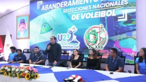 ¡Todo listo! Selecciones Nacionales de Voleibol reciben el pabellón patrio