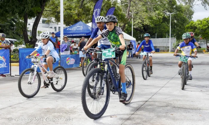 Niñas y niños ciclistas demuestran su talento en los Juegos Juveniles Managua 2026