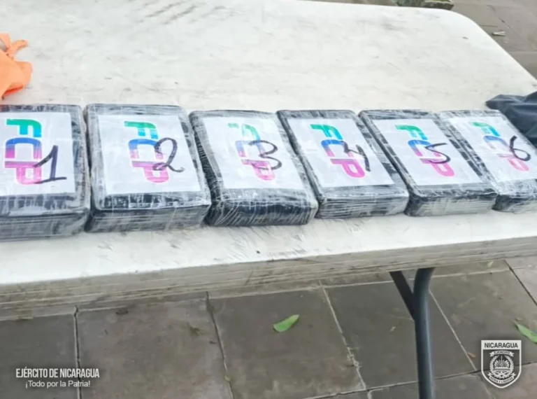 incautó 7 paquetes rectangulares de cocaína