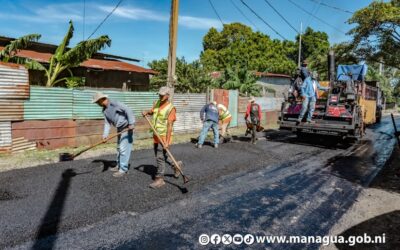 Barrio Villa Feliz de Managua estrena calles recarpeteadas