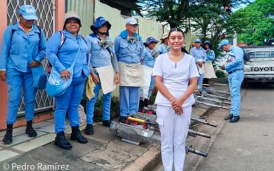 Villa Flor Sur y Ciudadela Nicaragua reciben al Ministerio de Salud en jornada de lucha antiepidémica.