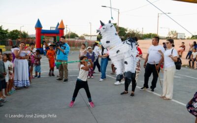 Festival recreativo llena de alegría a niños de Villa Guadalupe