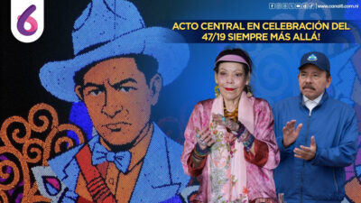 EN VIVO: Copresidentes Comandante Daniel Ortega y Compañera Rosario Murillo presiden celebración del 47/19