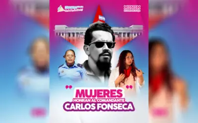 Mujeres nicaragüenses rinden homenaje al Comandante Carlos Fonseca en el aniversario del tránsito a la inmortalidad