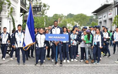 Delegación nicaragüense participa en la inauguración de los Juegos Centroamericanos