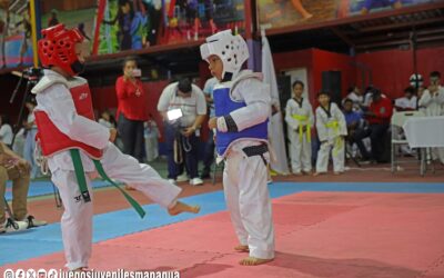 Campeonato de Taekwondo en los Juegos Juveniles Managua 2025