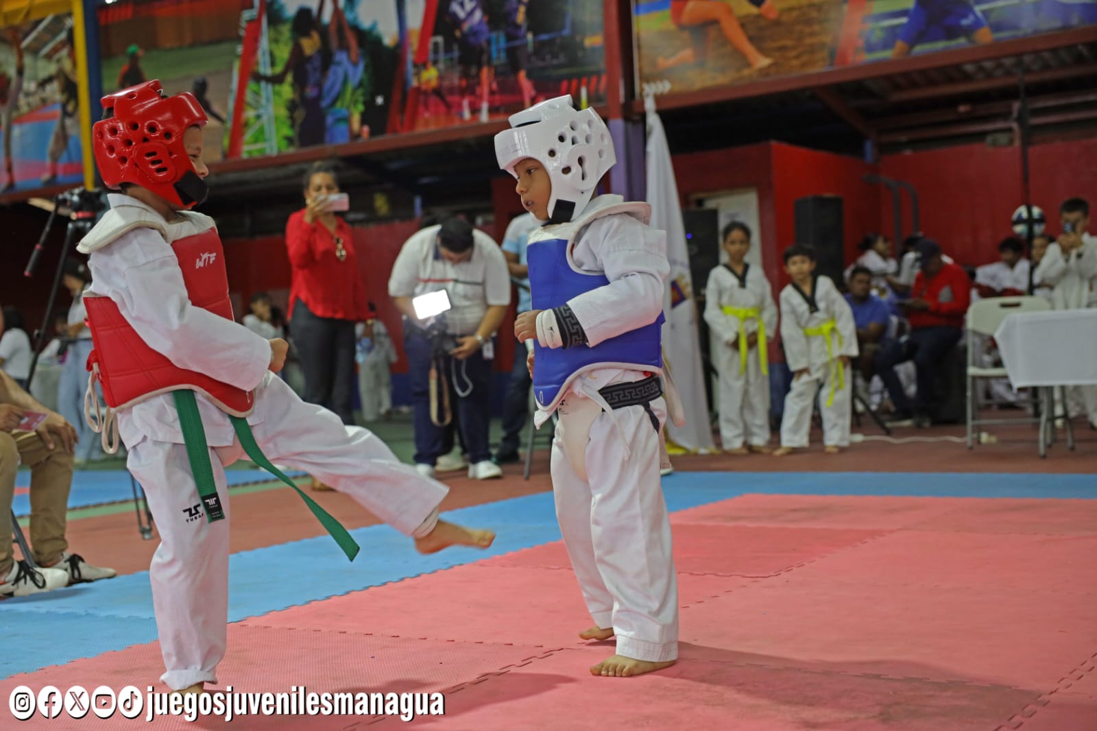 Campeonato de Taekwondo en los Juegos Juveniles Managua 2025