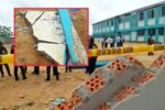 colapso de pared en colegio