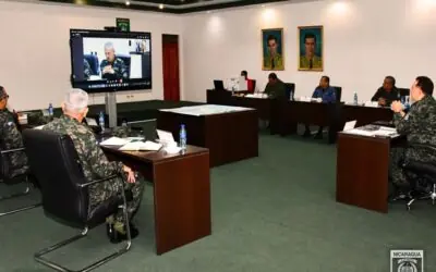 Reunión de trabajo del ejército de Nicaragua y las fuerzas armadas de Honduras
