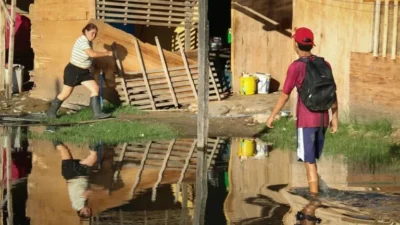 Miles de familias damnificadas por temporal que azota Paraguay