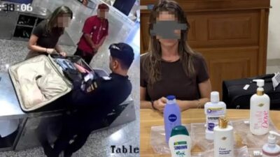 Arrestan a una brasileña tras descubrir cocaína oculta en frascos de champú