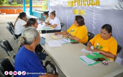 Avanza proceso de matrícula escolar en Nicaragua con más de 1 millón de estudiantes inscritos