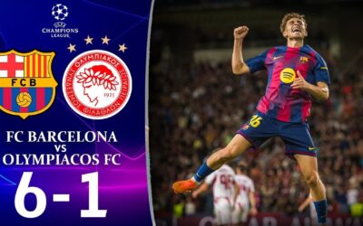 El Barcelona golea al Olympiacos antes de enfrentar al Madrid