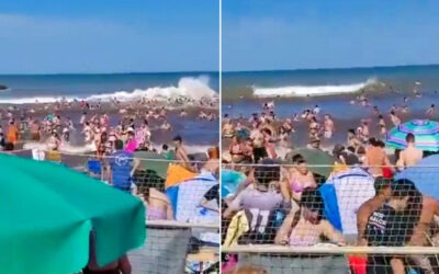 Ola gigante en Argentina deja 35 personas heridas y un muerto