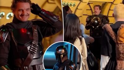 Pedro Pascal aparece como «The Mandalorian» en Disneyland