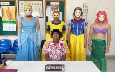 Policías disfrazados de Disney y anime atrapan delincuentes
