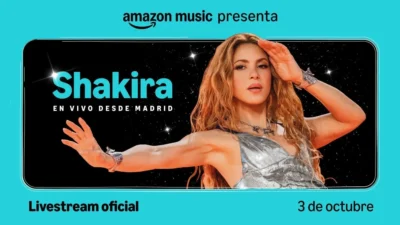 ¡Shakira en vivo! Su concierto será transmitido por Prime Video