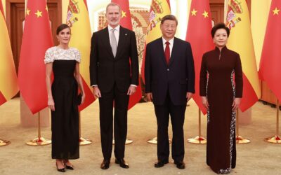 El presidente de China, Xi Jinping, y el rey de España, Felipe VI, mantienen conversaciones en Beijing
