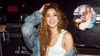 Shakira revive su icónico meme frente a la computadora