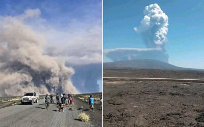 Un volcán entra en erupción por primera vez en 10.000 años